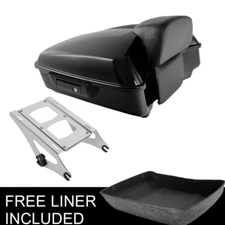 10.7" Chopped Trunk Backrest Mount Rack Fit For Harley Touring Road Glide 14-25