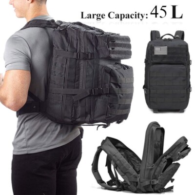Taktischer Rucksack 45 L Von Saboos – Wasserabweisend, Mit MOLLE-System, Für Camping & Outdoor