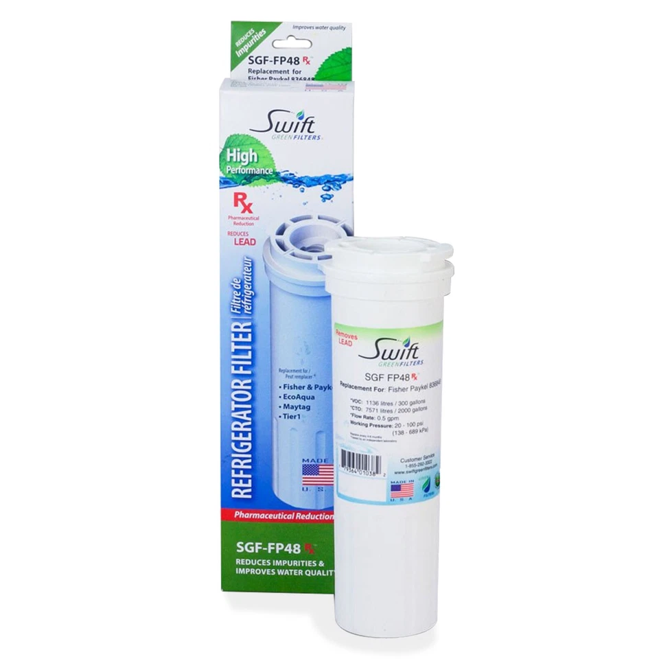 SGF-FP48 Rx Compatible Water Filter For 836848, WF296, EFF6017 (6 Pack) - Image 2 of 4