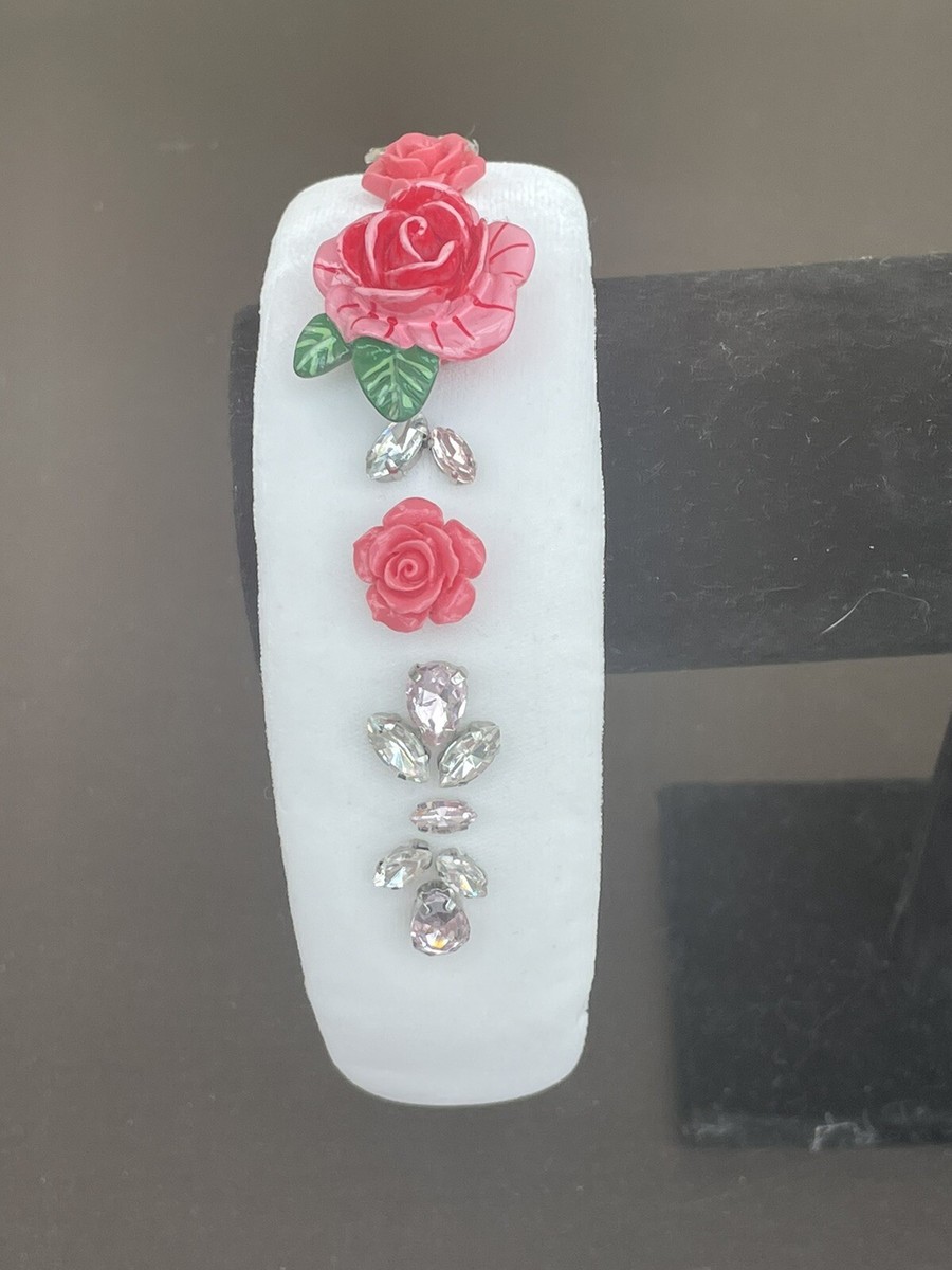 Luxury velvet headband with Dolce Gabbana Rose | eBay display picture 1