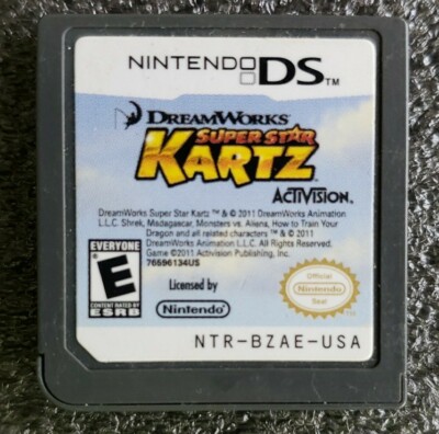 SUPER STAR KARTZ (Nintendo 3DS 2011 DreamWorks) Game Only Authentic Tested 