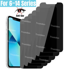 Bulk Lot Privacy Screen Protector Tempered Glass For iPhone 14 13 12 11 8 7 6 XR
