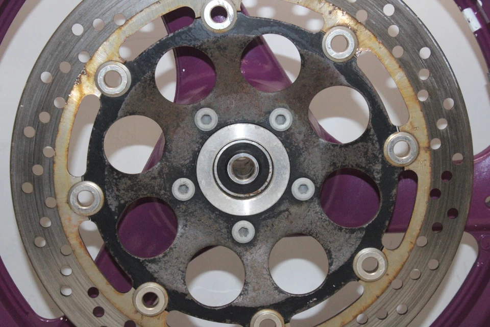 89-96 SUZUKI GS500E OEM FRONT WHEEL RIM - Image 2 of 4