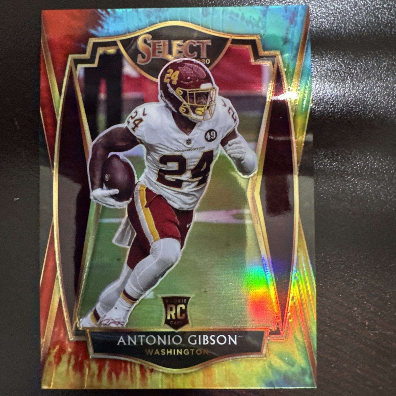 2020 Select Prizm Tie Dye #172 Antonio Gibson /25 - Commanders