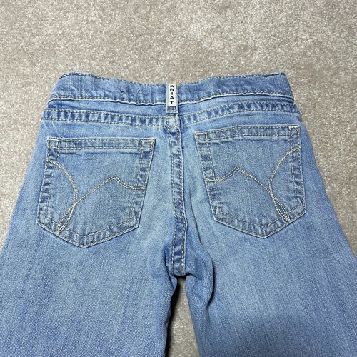 Ariat Girls Size 10 R.E.A.L. Denim Bootcut Jeans Adjustable Waist Western Blue - Picture 9 of 11