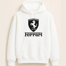 Ferrari Automotive Legacy Iconic Black Shield Inspired Culture Unisex Hoodie