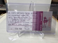 1986 Grateful Dead Ticket Stub Cal Expo Sacramento Sunday May 4 BASS BGP