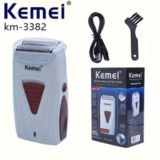 Kemei 3382 Men's Cordless Electric Shaver & Trimmer Clipper for Travel Grooming