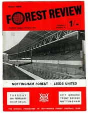 Nottingham Forest - 1968-69 - Home Football Programmes