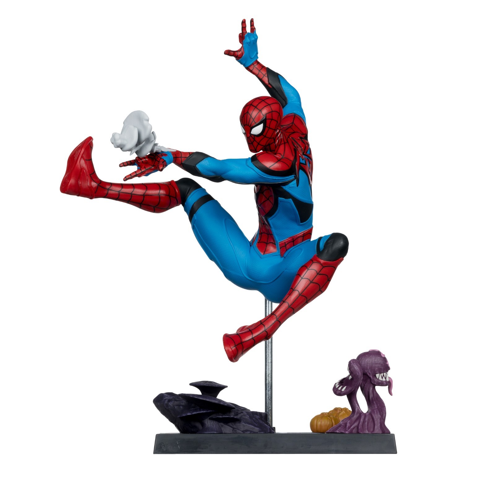 Marvel RIVALS Spider-Man Mcfarlane Gamerverse Statue with Comic