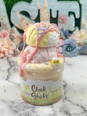 Chick Shake Butter Slime DIY Clay, Easter Theme, Stretchy, Scented,  ASMR