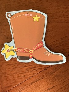 Vintage Carson Dellosa Cowboy Boot Notepad 38 Sheets 