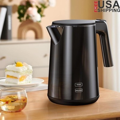 Electric Kettle 7 Temperature Settings Rapid Boil Auto Shutoff BPA Free Safe New