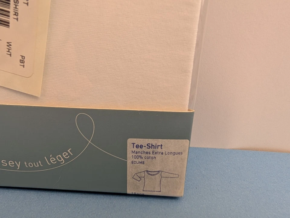 Nueva con etiquetas Camiseta Petit Bateau Manches Extra Larga Blanca Talla 18 ans Foto 4 de 4