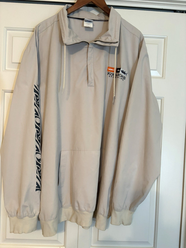 Crazy Shirts hawaii Kona Jacks mens xl sportfishing/fly fishing windbreaker