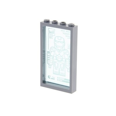 1x Lego Window Frame 1x4x6 New - Dark Grey Disc MARK XXV 57895pb061 60596