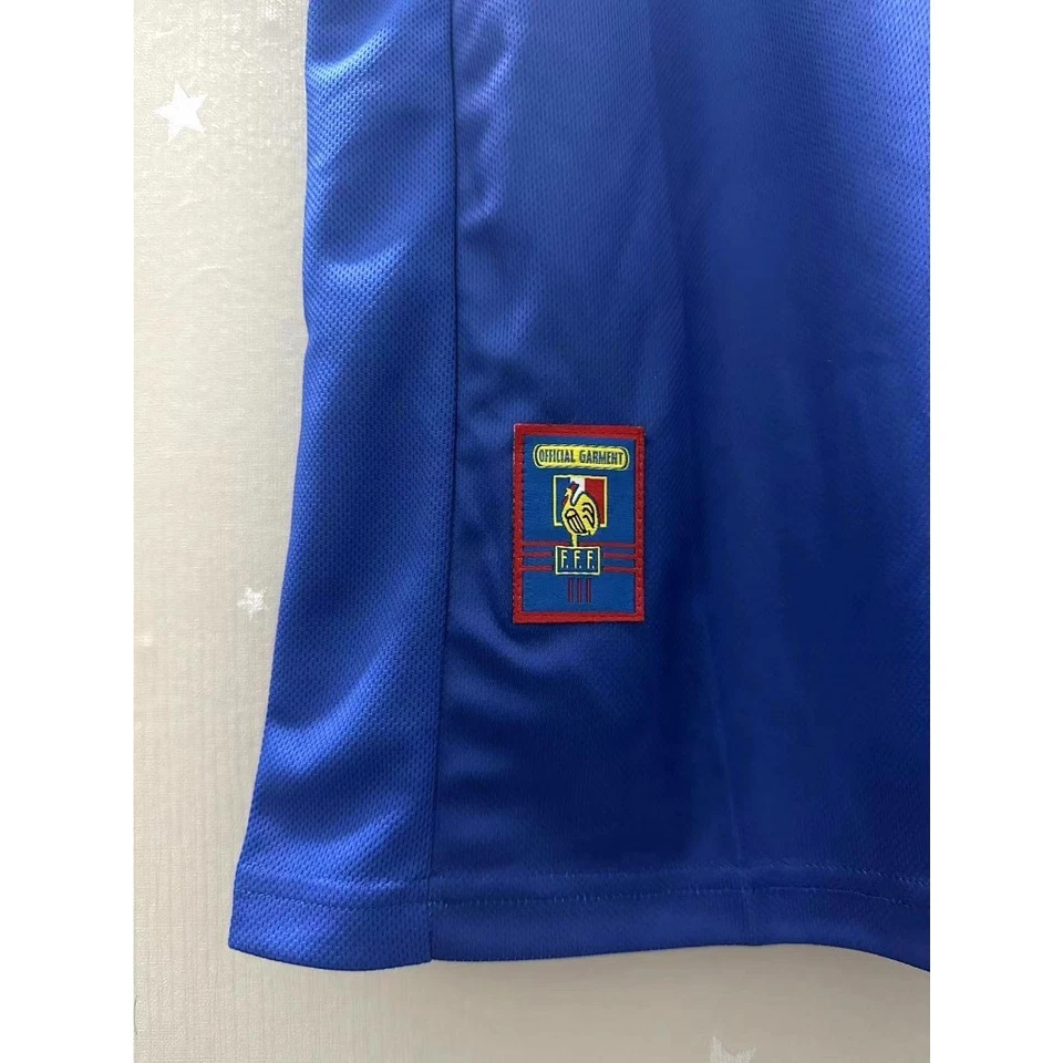 Camiseta Zinedine Zidane Francia Mundial 1998 Retro - Azul Local #10 - Talla L - Imagen 4 de 4