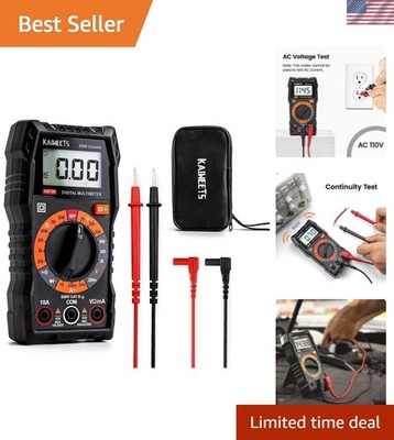 Compact Battery Powered Digital Multimeter   Safety Certified & Multi-functional