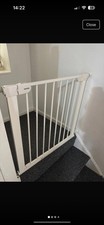 Noma Pressure Fit Stair Gate Without Screws White Used Great Condition No Box