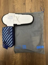 NEW United Polaris Business Brooks Brothers Pajamas Slippers Full Set 2025