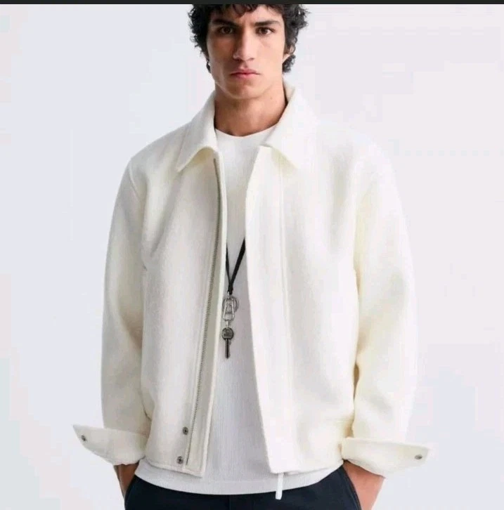 Chaqueta Zara Boucle Crudo - Ref 3286/505 Foto 2 de 4