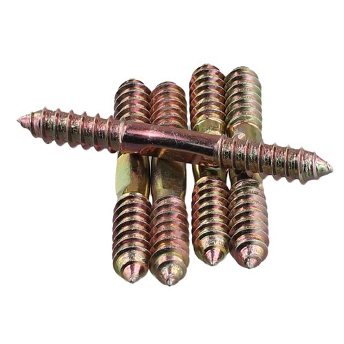 6X(M8 X 70Mm Doble Lado A Muebles Fijación Taco Tornillo 55404