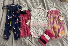 6-9 Month Baby Girl lot NWT romper, Dresses, Pants 
