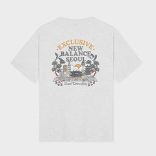 New Balance UNI Seoul Landmark T-Shirts Casual Top Light Gray NBNEG2A053