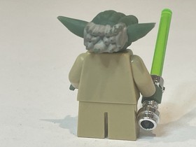 Lego Star Wars Yoda SW0219 Clone Minifigure Light Bluish Gray Hair 8018 7964