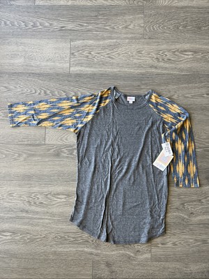 LuLaRoe Randy Size M  Baseball  Shirt Raglan Sleeve Soft Colorful Knit (271)