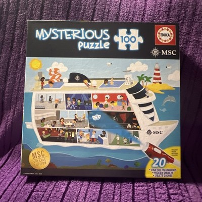 MSC Cruise Mysterious 100 Piece Puzzle, Pen & Hidden Objects, New Sealed In Box