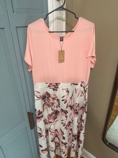 Womens Frenchy Dress 2xl pink