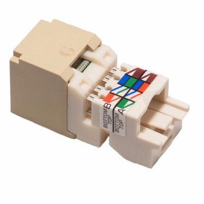 Panduit CJ688TPEI Mini-Com  TX6  PLUS TP Style UTP Jack Module, Ivory (Qty 24)