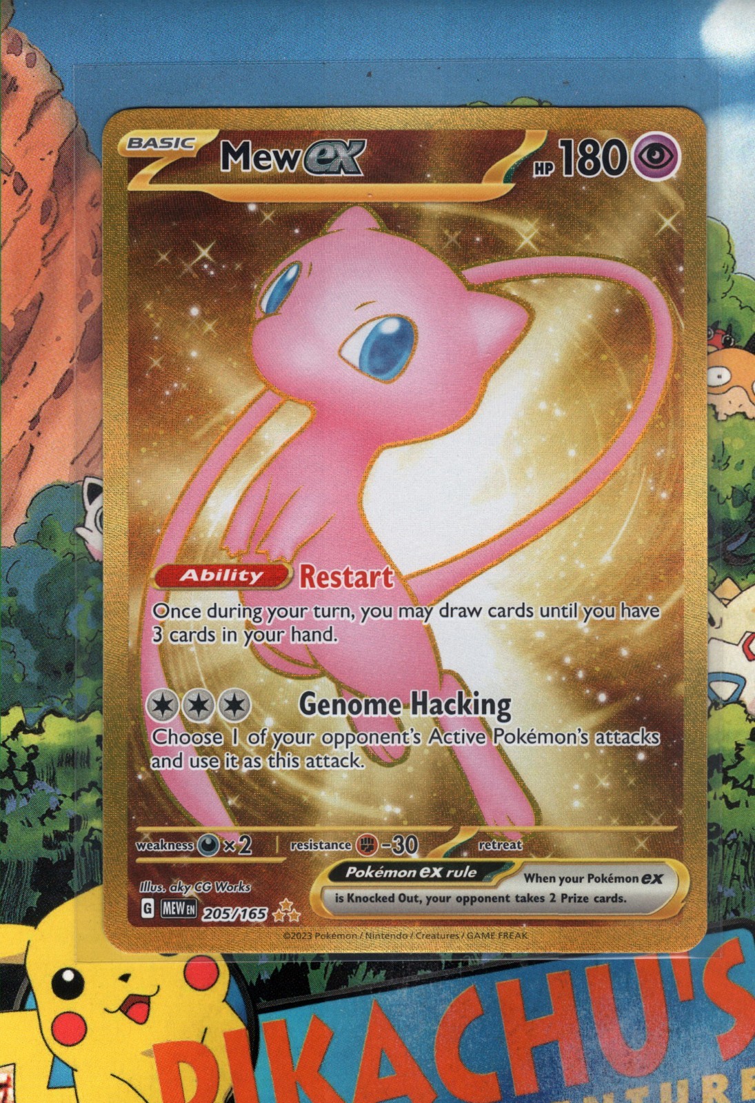 Pokémon TCG Mew ex 205/165 Pokemon 151 Full Art NM/M