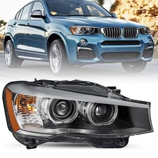 HID/Xenon Headlight w/AFS For 2015-2017 BMW X3 X4 Headlamp Right Side w/LED DRL