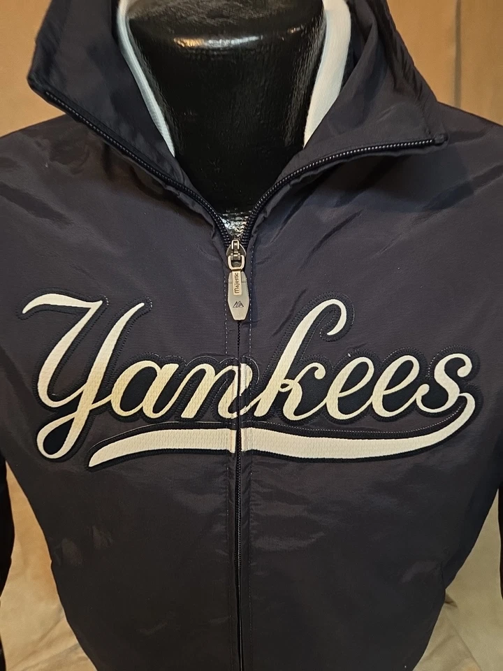 Chaqueta Cremallera Completa New York Yankees Doble Clima Azul MLB Béisbol Niños Pequeña Foto 3 de 4