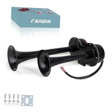 Car Horns 12V Electric Truck Horn Loud Train Horn for Car Dual Horns for Black