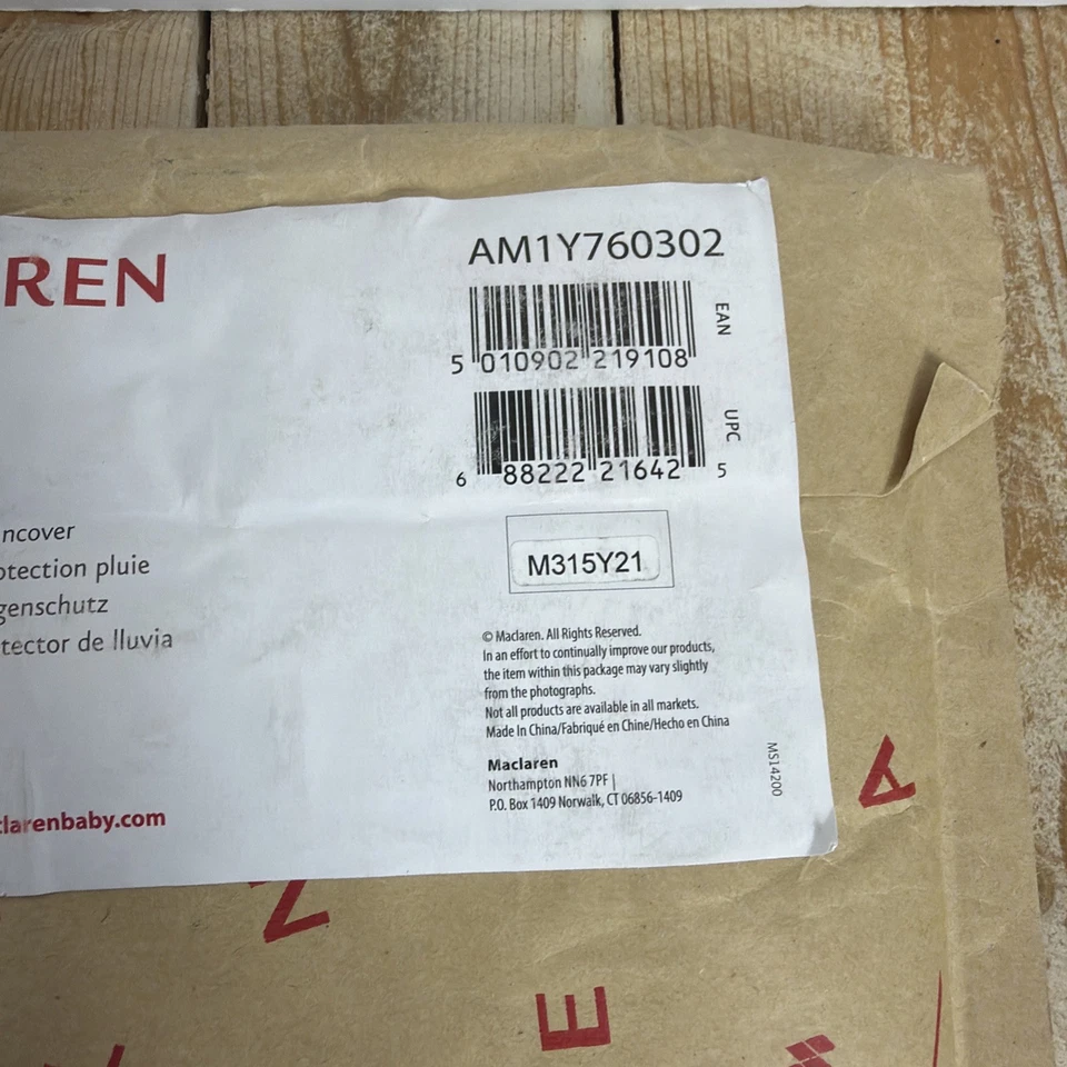 Maclaren Baby Quest Stroller Raincover New  AM1Y760302 - Image 3 of 4