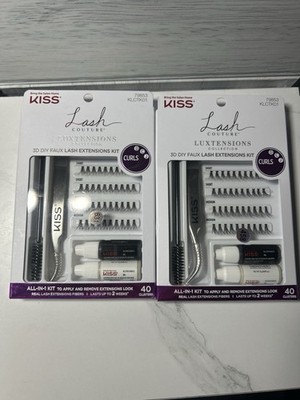 Kiss Lash Couture Luxtensions collection 3D DIY Faux lash Extensions Kit x2