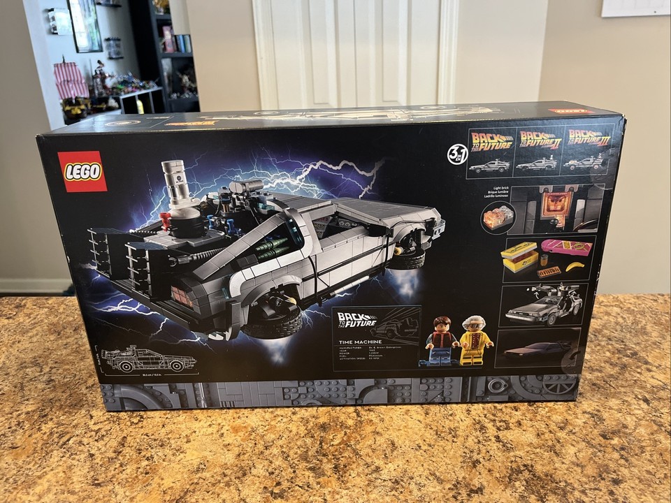 New Sealed LEGO Icons: Back to the Future Time Machine (10300) Retired ...