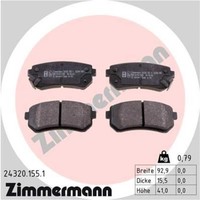 Zimmermann BremsbeläGe Hinten FüR Hyundai I30 Kombi Accent III Stufenheck KIA