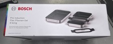 Bosch HEZ9FF040 Pro Induction Flex Pan Set 4 Pieces Stainless Steel Non-Stick
