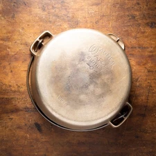 Wagner Ware #7 Sidney O Dutch Oven Pot Plated Cast Iron Restored Round Roaster