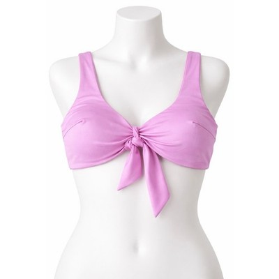 NWT H&M Plus Size 20 Pink Bow Bikini Top Surfwear Barbiecore Coquette Y2K