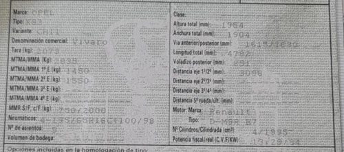 PF6010 skrzynia biegów Ft do OPEL VIVARO FURGÓN/COMBI Combi L1H1 2.7t edycja 1129158 - Zdjęcie 2 z 3