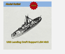 Pre-sale  1/350  Military Model Kit USS Landing Craft Support LSM Mk3 Full Hull-