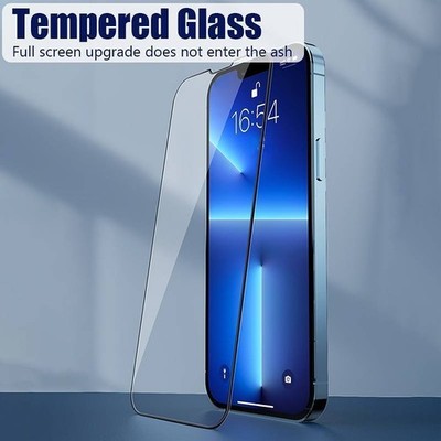  Hartglas Vollkleber Super D Displayschutzfolie für Samsung & iPhone Modell