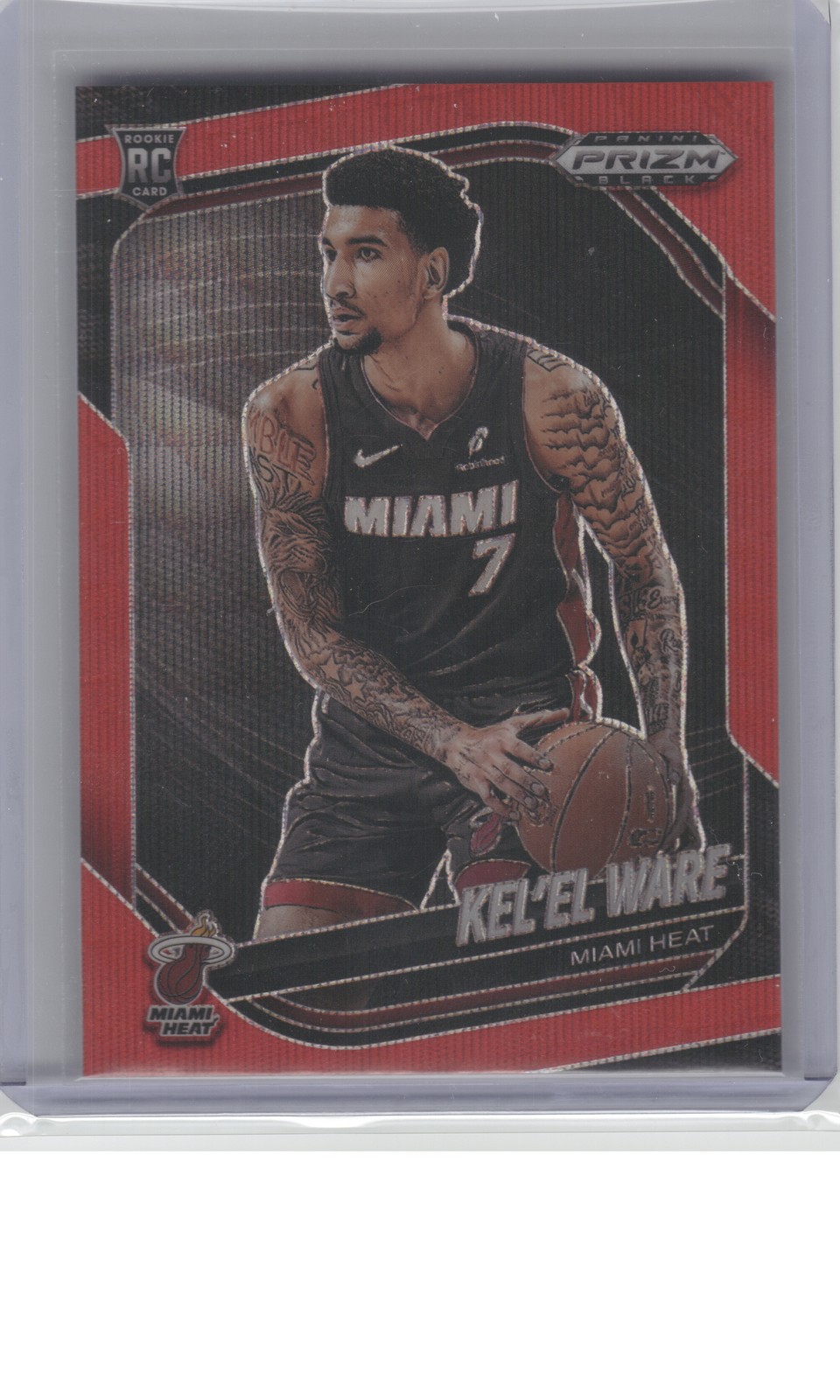 2024-25 Panini Prizm Black #156 Kel'el Ware Ruby Wave B18R1C8