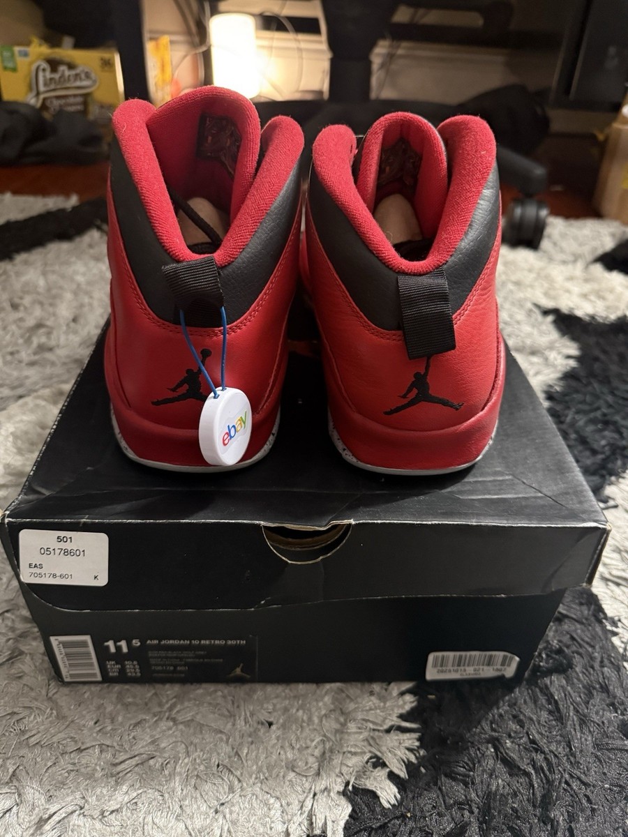 Nike Air Jordan Retro 10 Bulls Over Broadway 705178-601 Size 11.5 Men\'s JORDAN MENS Air Jordan 10 Retro 30th  main image 2