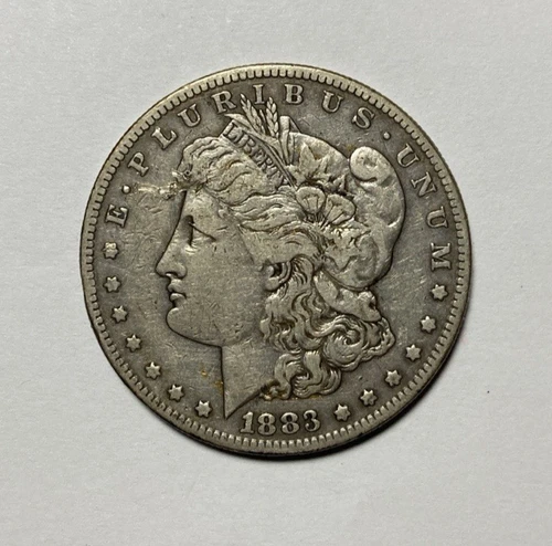 1883-S Morgan Silver Dollar Nice VF with Blemish VALUE PRICED